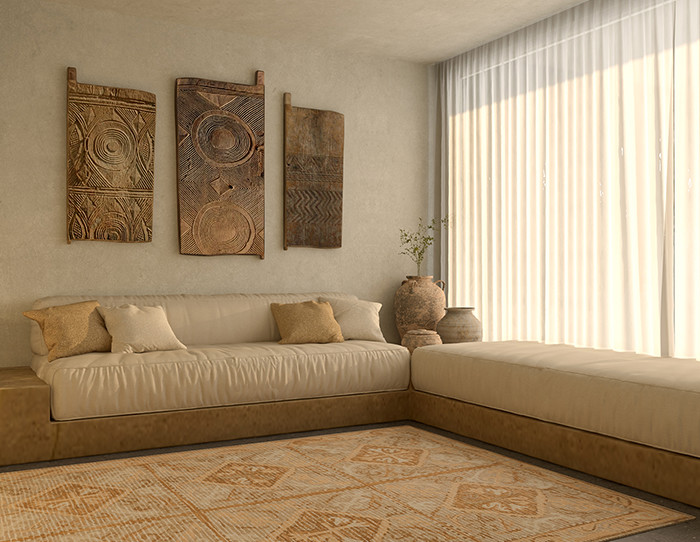 size of the room - rug pairing